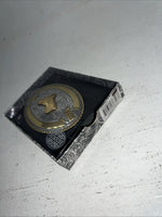 New Women’s Crumrine Gold Silver Horse Head Belt Buckle. 3806607 A-112