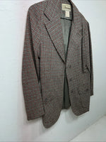 New Womens Red Plaid Bronson Work Blazer 13/14 #4400 UU-12