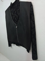 New Women’s 1849 Authentic Ranchwear Black Show Shirt Jacket Small #3552 UU-2