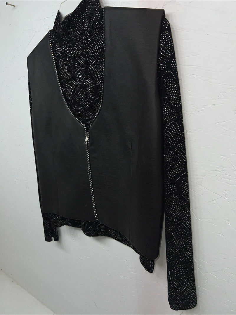 New Women’s 1849 Authentic Ranchwear Black Show Shirt Jacket Small #3552 UU-2