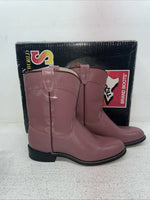 New Youth Pink Texas Brand Cowboy Boots. 3233 3 D. 22-25