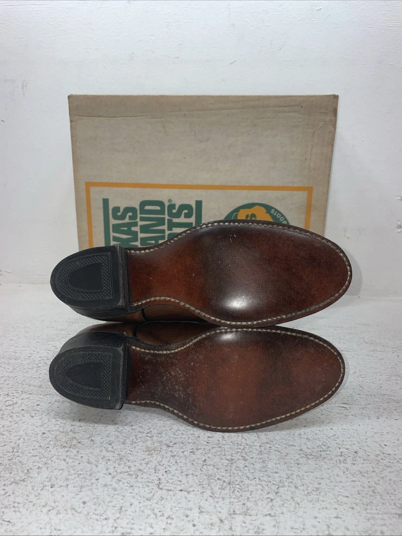 New Kids Brown Texas Brand Cowboy Boots. C 191 1 B. 23-84