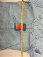 New Women’s ELY Champion Blue Long Sleeve Pearl Snap Medium KK-39