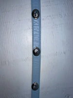 New Blue Genuine Leather Nocona Silver Pendent 34” Belt #277 JJ-89