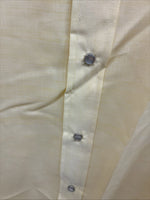 New Men’s Mesquite Yellow Long Sleeve Pearl Snap 16 X 35 Large CC-67