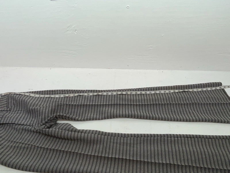 New Vintage Black Striped Panhandle Slim Polyester Pants #8076 OO-93