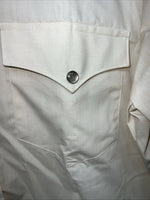 New Men’s Yellow Circle S Pearl Snap Long Sleeve Shirt 15x32 M P-33