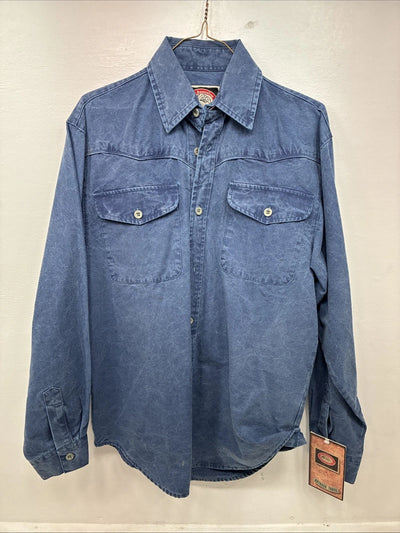 New Women’s Outback Tough Blue Jena Long Sleeve Button Up Small MM-68