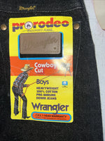 New Boys Black Denim Pro Rodeo Cowboy Cut Regular Jeans. 9/24 1/2 B-15