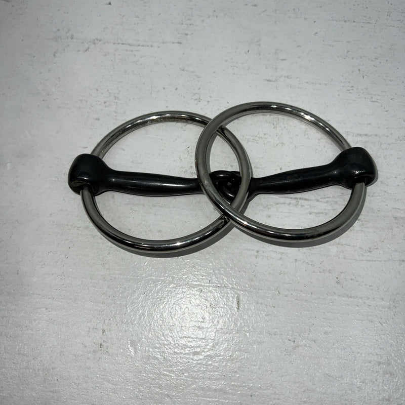 New Congress Leather O Ring Smooth Mouth Snaffle 5” Bit. #47784 U-9