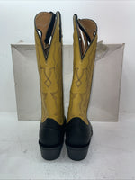 New Men’s Yellow American West Cowboy Boots. 62023 10 D. 6-93
