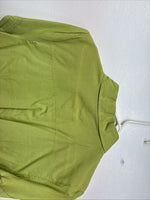 New Women’s Gordon James Green Short Sleeve Button Up Large KK-75