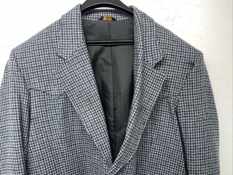 New Men’s Pioneer Wear Blue Plaid Suit Jacket 42L #12504 X-602 