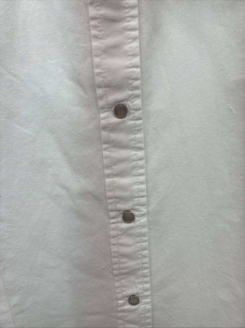 New Women’s Cumberland White Gem Long Sleeve Pearl Snap Size 1X KK-83