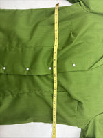 New Women’s Panhandle Slim Green Short Sleeve Pearl Snap Size 12 KK-90