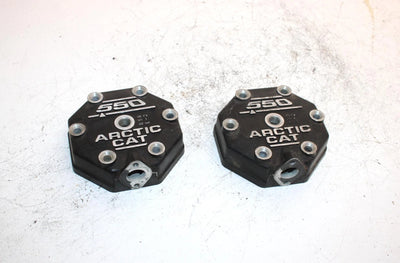 02 Arctic Cat Bearcat Wide OEM Cylinder Head Pair 3003-762 SAS13