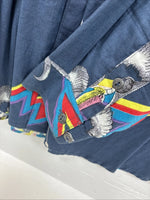 New Men’s GunSmoke Multicolor Western Design Long Sleeve Button Up Medium K-62