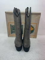 New Youth Gray Texas Brand Cowboy Boots. B 192 6 D. 2-148