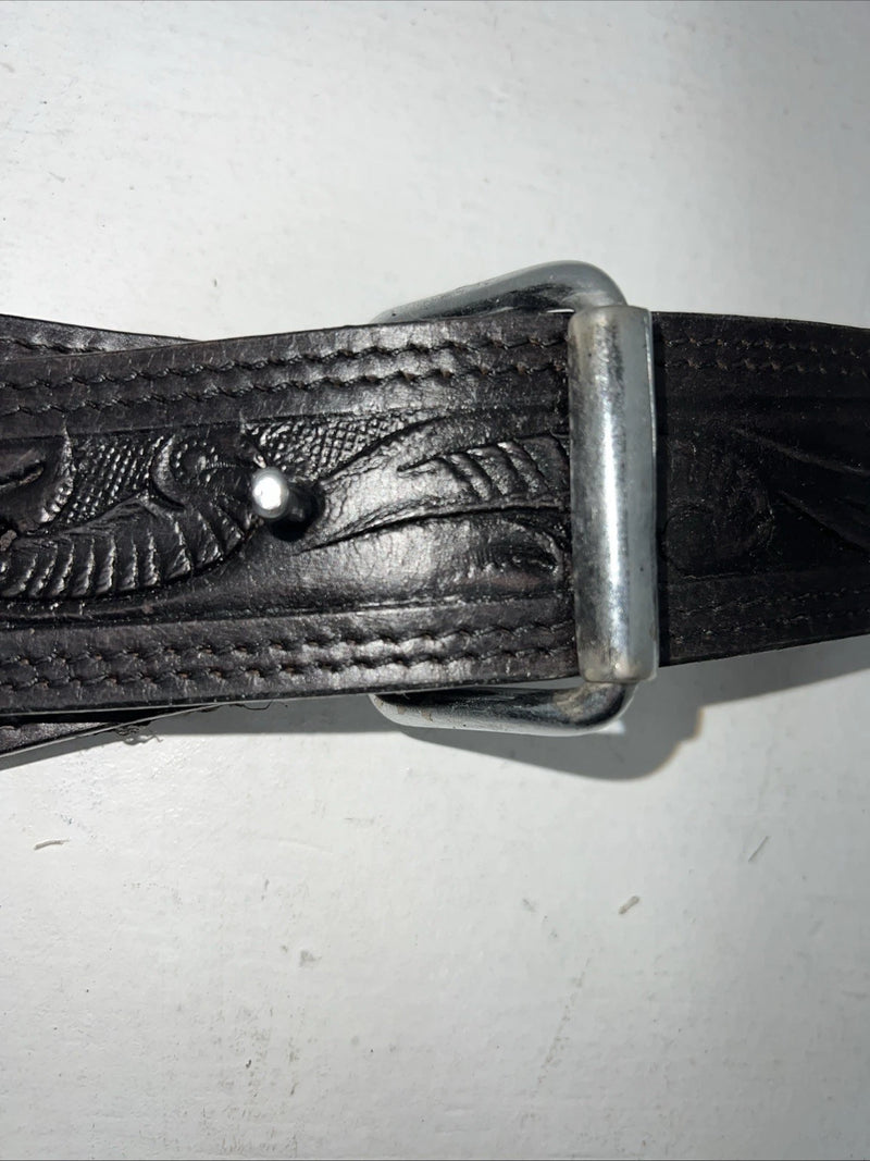 New Tough 1 Black Leather Flank Back Cinch. #56-1562 S-52