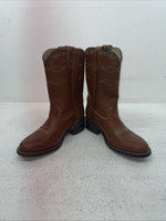 New Kids Brown Texas Brand Cowboy Boots. C 111 13.5 13 1/2 D. 23-79