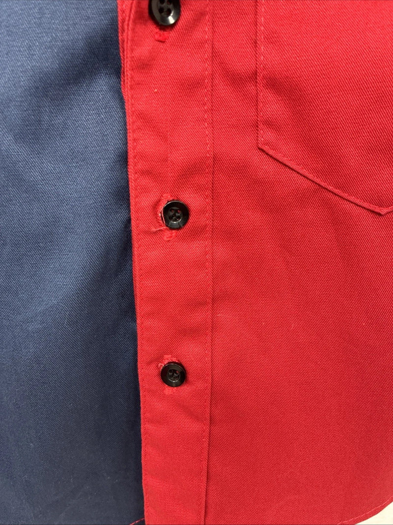 New Kids Cowboy Threads Red Blue Long Sleeve Button Up Size 1 DD-150