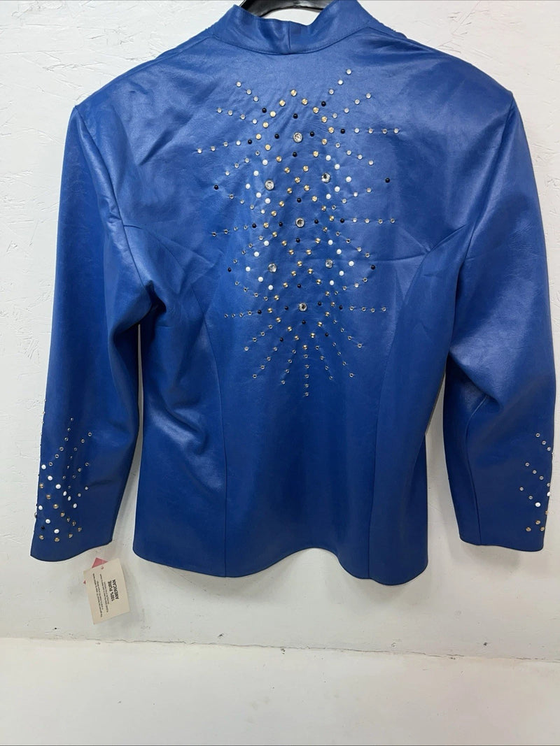 New Women’s Blue 1849 Authentic Ranchwear Small Western Show Jacket UU-70
