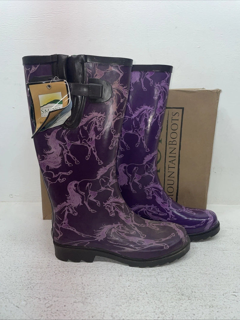 New Kids Purple Smoky Mountain Rubber Boots. 6761 7 M. 22-118