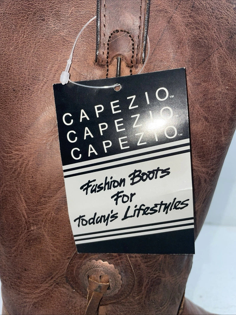 New Men’s Brown Capezio Cowboy Boots. M C 611 9.5 9 1/2 D. 5-26