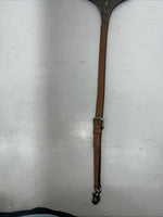 New Leather Circle Y Breast Collar With Bronze Metal Plate. 4264-1009 S-45