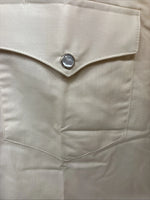 New Men’s H Bar C Tan Short Sleeve Pearl Snap Large J-80