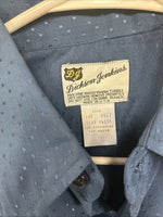 New Men’s Dickson Jenkins Blue Long Sleeve Pearl Snap Size 34 KK-113