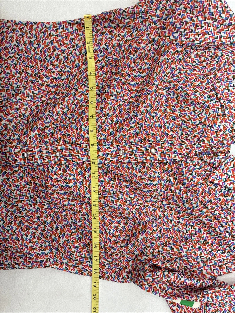 New Women’s Dickson Jenkins Multicolor Long Sleeve Pearl Snap Size 36 LL-73