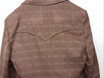 New Men’s Tanbark Red Plaid Suit Jacket 48R #720 X-601