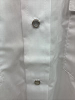 New Men’s Mesquite White Western Long Sleeve Pearl Snap 17.5 X 37 XL R-76