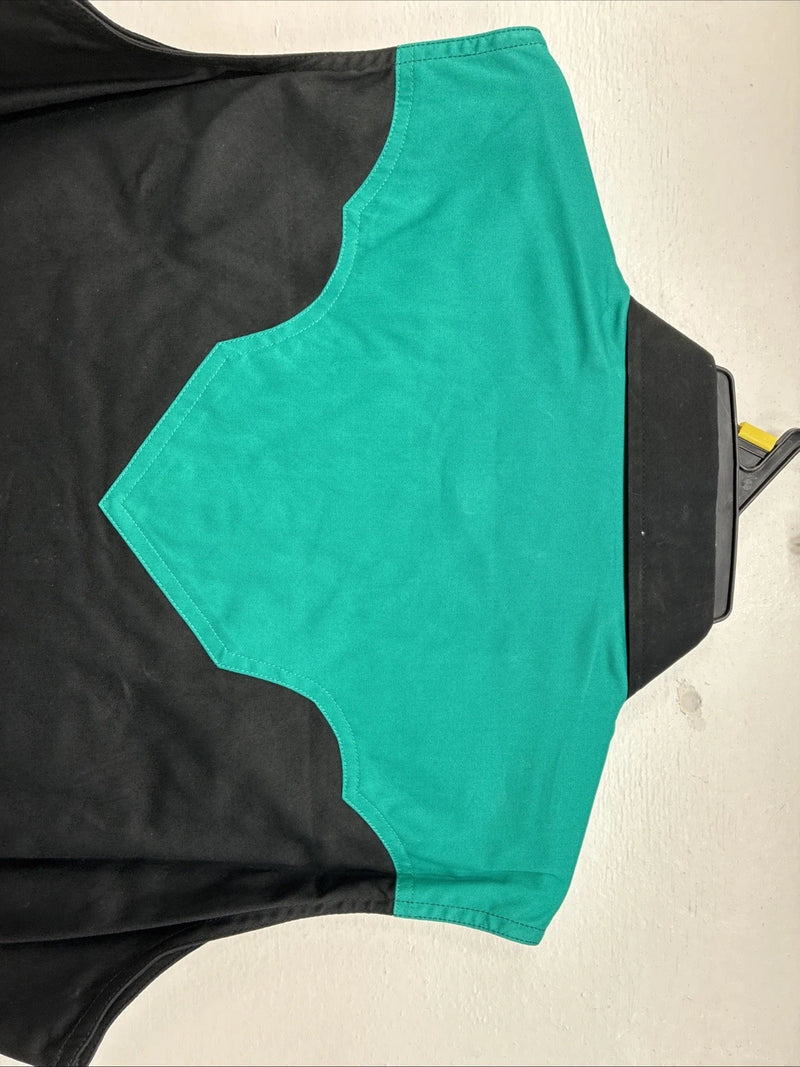New Women’s Cumberland Blue Black Sleeveless Peals Snap Size Large TT-83