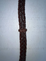 New Brown Genuine Leather Braided Rope 28” Belt #02/4703 JJ-153