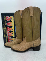 New Men’s Brown Texas Brand Cowboy Boots. 4785 8 M. 1-119