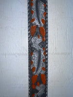 New Gray Genuine Leather Kentucky Orange Tooled 30” Belt #82005 JJ-166