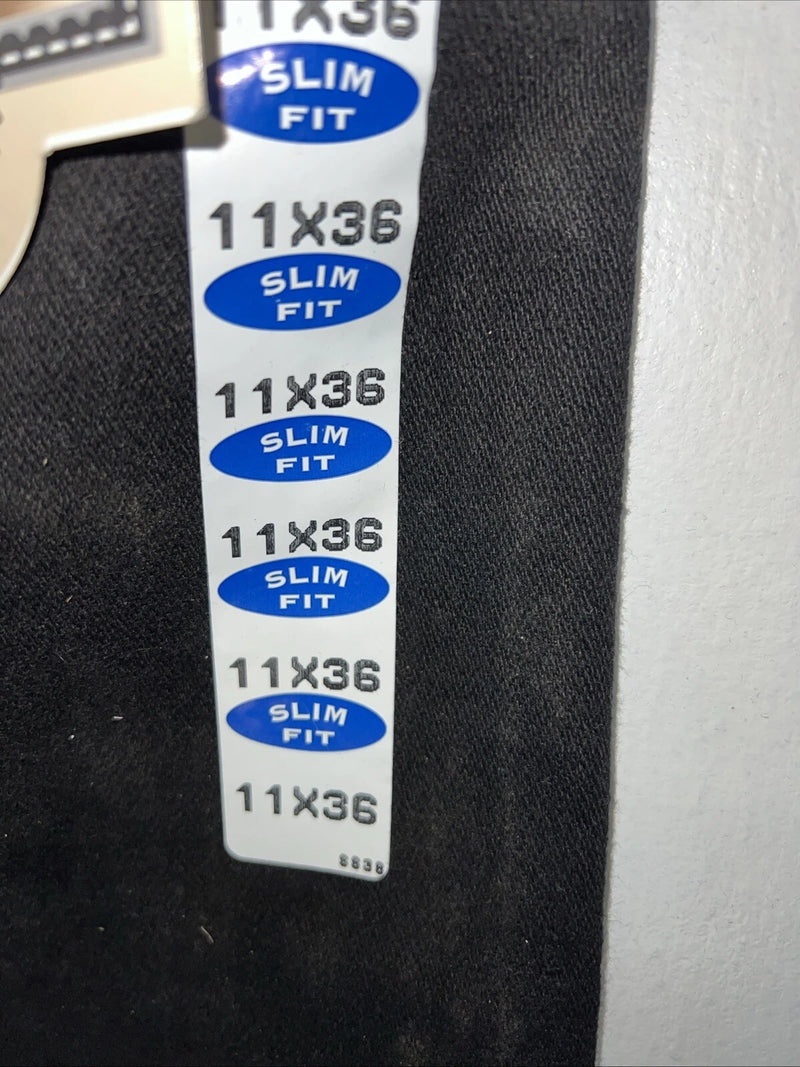 New Men’s Black Cowboy Cut Slim Fit Wrangler Jeans. 11x36 H-8