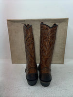 New Youth Brown Texas Brand Cowboy Boots. L 81 5 M. 2-159