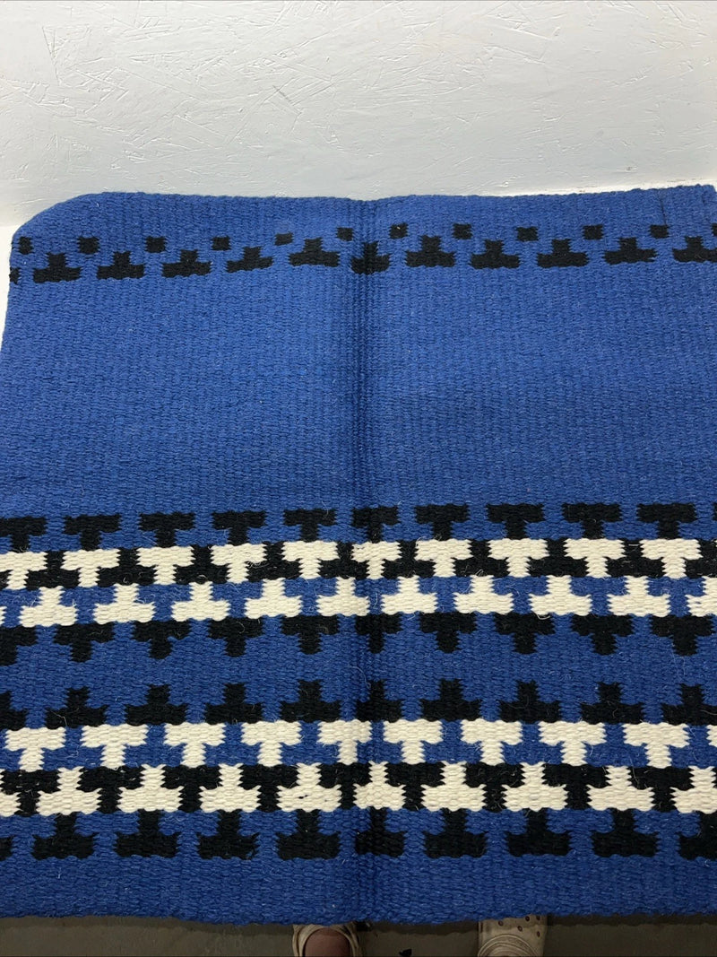 New Tough 1 Blue Super Wool Saddle Pad Blanket 34x36 #35-8050 Pad-31