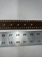 New Nocona Brown Fur Genuine Leather Belt Small #N3441002 W-18