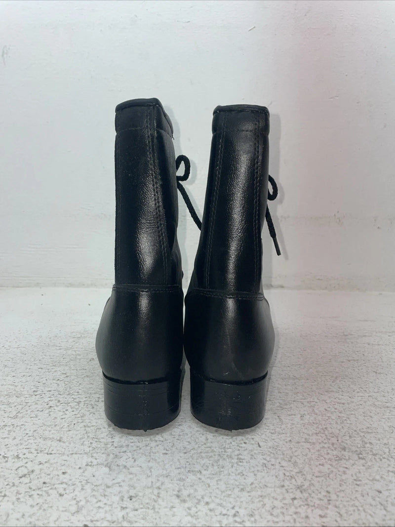 New Youth Black Lace Up Bronco Cowboy Boots. 3050 3.5 3 1/2 D. 22-43￼