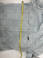 New Women’s Lee Blue Design Long Sleeve Button Up Jacket Size 13 KK-43