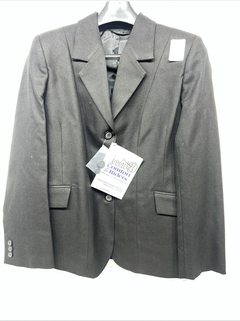 New Women’s Black Comfort Riders Riding Coat 14 II-609