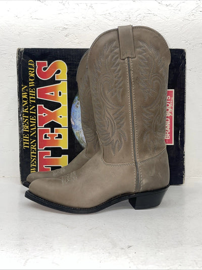 New Women’s Gray Texas Brand Cowboy Boots. 4952 8 M. 16-73