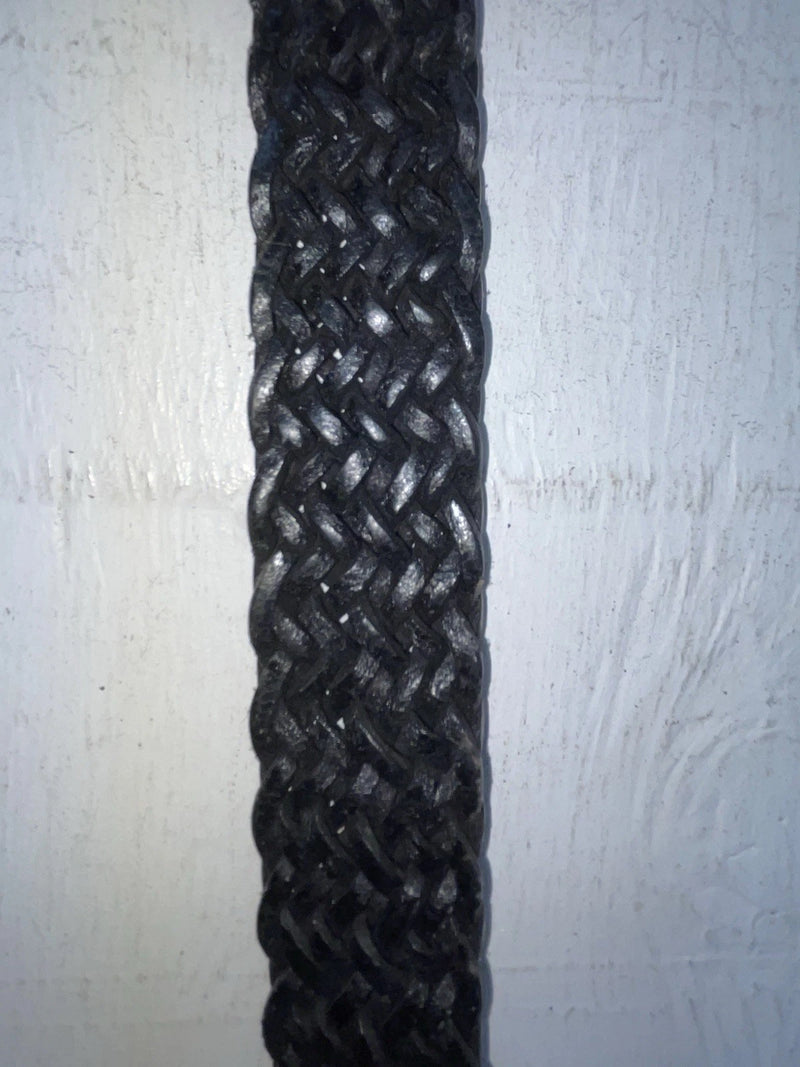 New Black Genuine Leather Braided 28” Belt NN-5