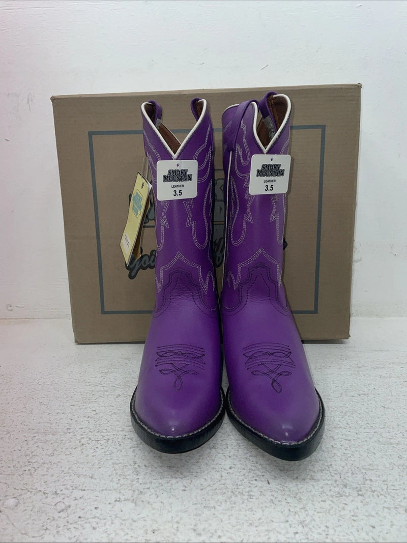 New Youth Purple Smoky Mountain Cowboy Boots. 1109 3.5 3 1/2. 22-66