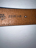 New Brown Genuine Leather Nocona Weaved And Pendent 28” Belt #2216448 NN-18