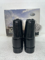 New Youth Black Lace Up Old West Cowboy Boots. 5110 3. 22-24